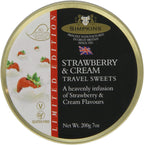 Simpkins Strawberry and Cream Flavour Travel Sweets 200 G (Pack of 6)