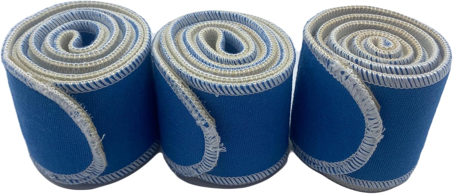 Therapeutic Treatment Wrap, 3 Count Pack, Binder Tape Like Wrap, Elastic Stretch, Effectively Holds Moist Heat Packs, Heating Packs, Cold Packs and Electrodes in Place (2.5" W x 48" L)