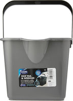 ADDIS Mop Pail and Wringer in Charcoal Grey 12L Capacity