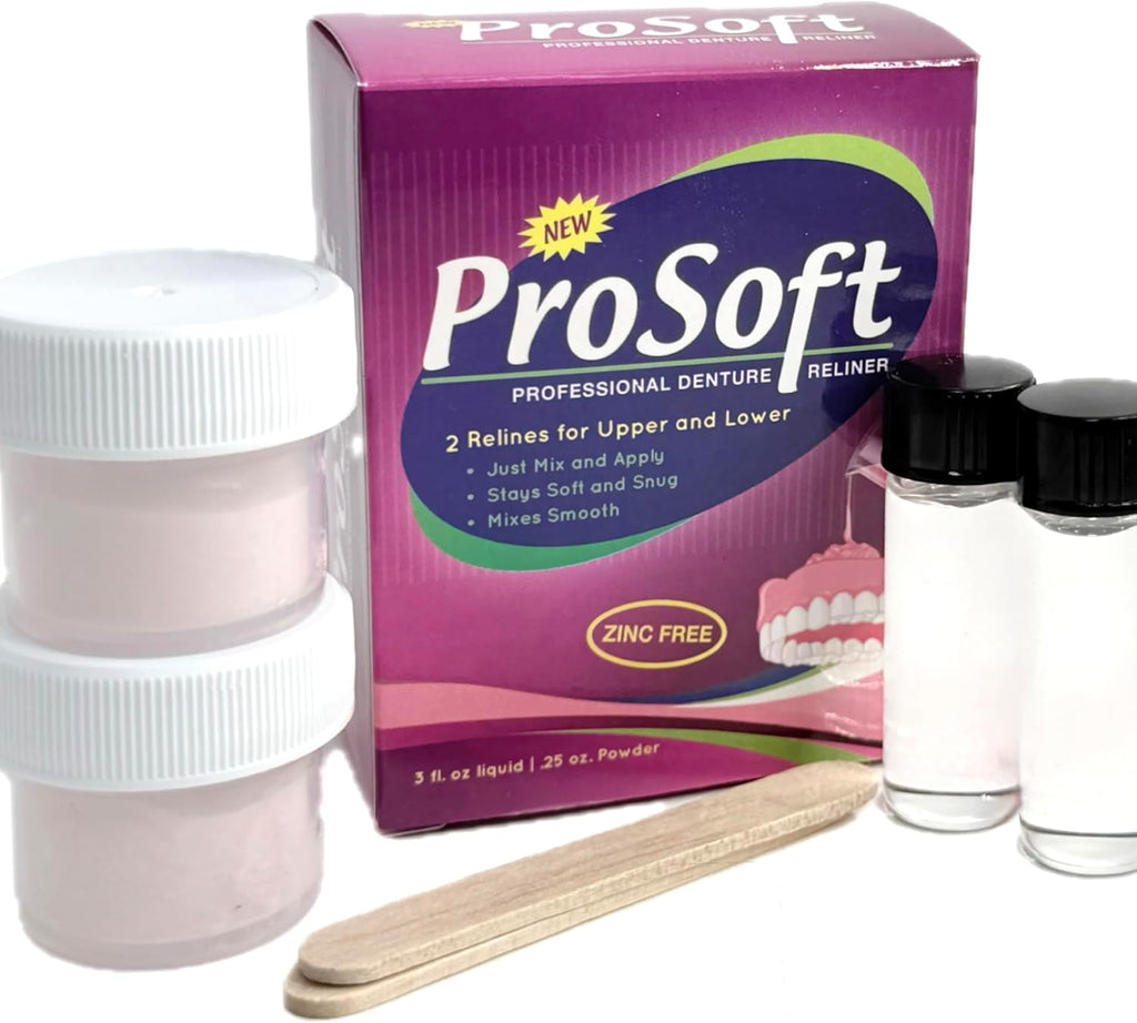 ProSoft Denture Reliner-Relines 2 Denture Plates