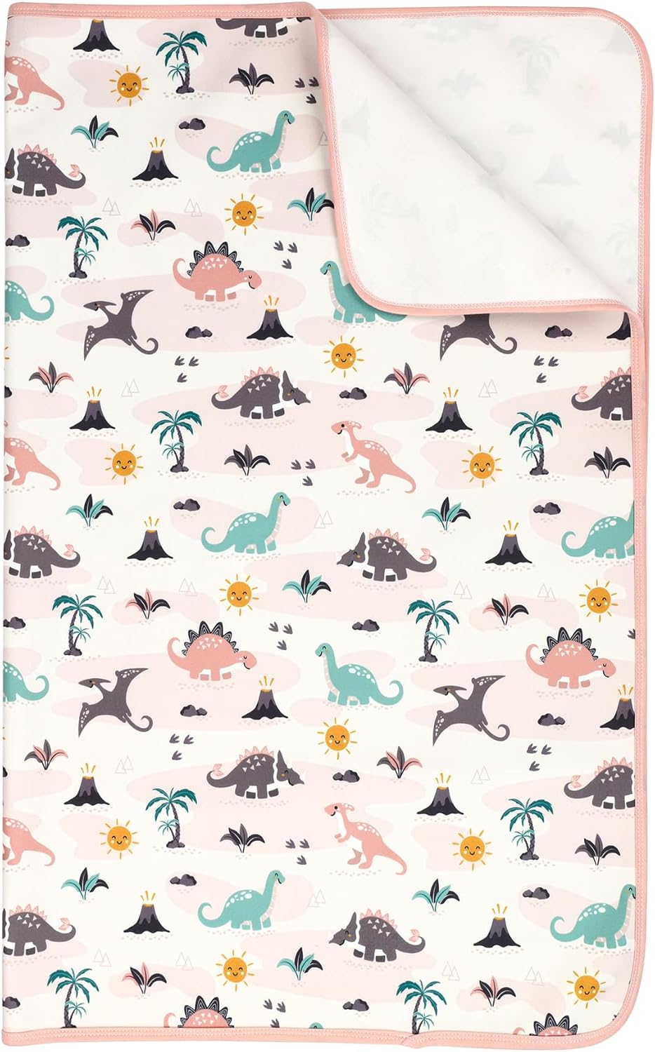 Baby & Kids Pee Pads, Washable Waterproof Reusable Bed Pad for Potty Training, Bedwetting & Diaper Changing, 31"×39" Mattress Protector for Crib & Toddler Bed, Dinosaur