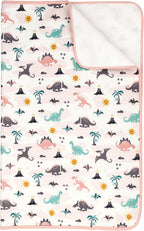 Baby & Kids Pee Pads, Washable Waterproof Reusable Bed Pad for Potty Training, Bedwetting & Diaper Changing, 31"×39" Mattress Protector for Crib & Toddler Bed, Dinosaur