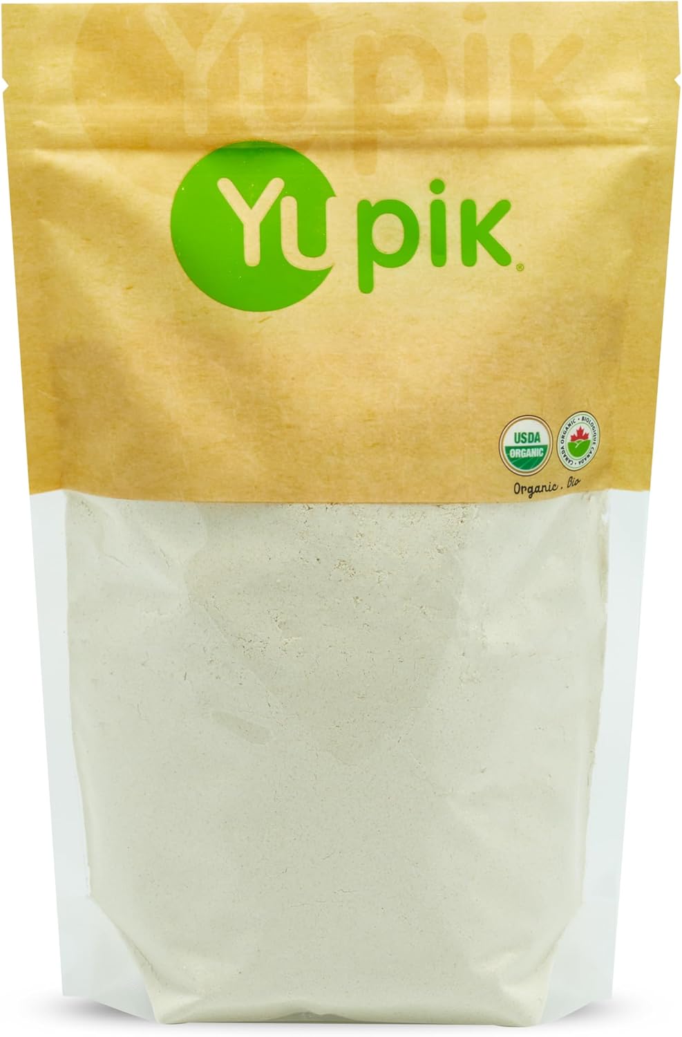 Yupik Organic Sorghum Flour 2.2 lb (35.3 oz), USDA Certified, Gluten-Free, Raw, Vegan, Kosher, Non-GMO, Mildly Sweet & Nutty, Low-Calorie, High in Fiber & Protein, Perfect for Baking