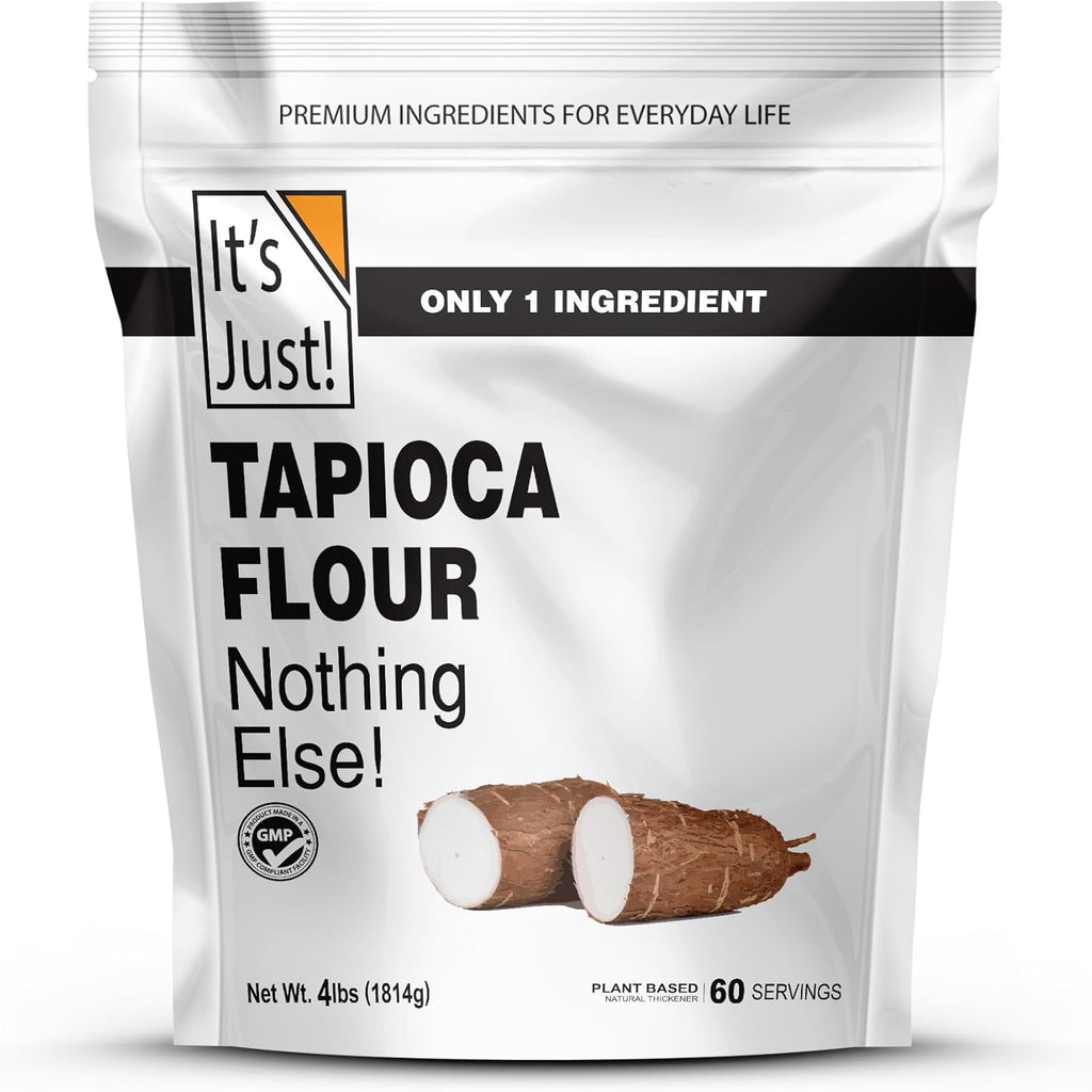 It's Just - Tapioca Flour (Starch), Natural Thickener, Non-GMO, Gluten Substitute, 4lbs