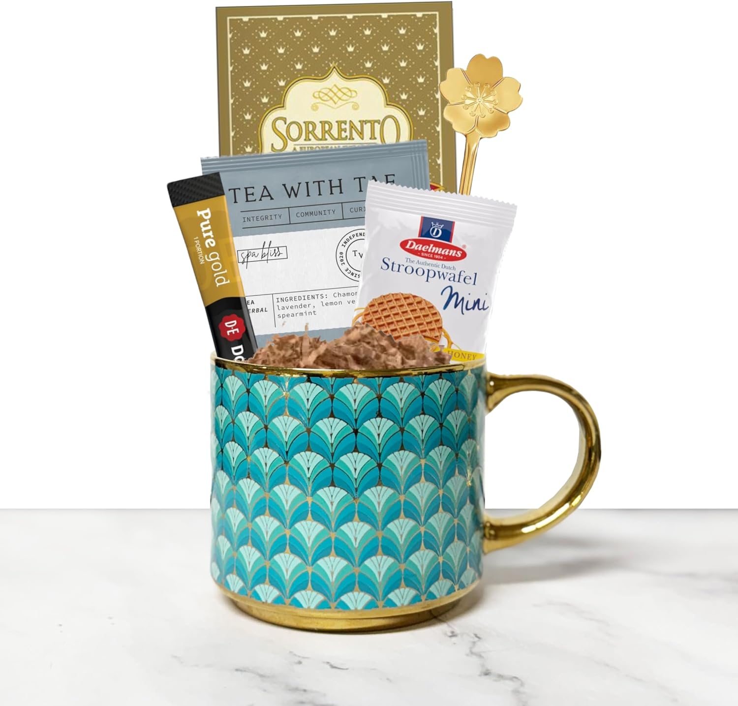 Coffee and Chocolate Indulgence Sets (Hug In A Mug - Turquoise)