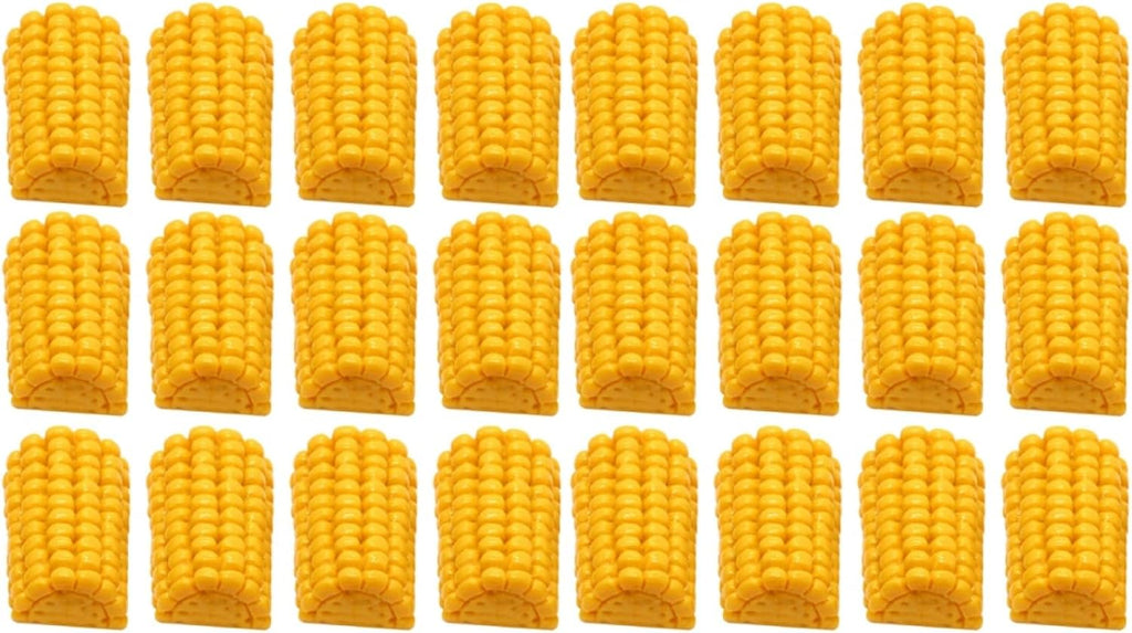 DOITOOL 40 Pcs Fake Mini Corn on the Cob DIY Phone Case Charms Micro Landscape Adornments for Handmade Phone Covers Crafting Photo Props