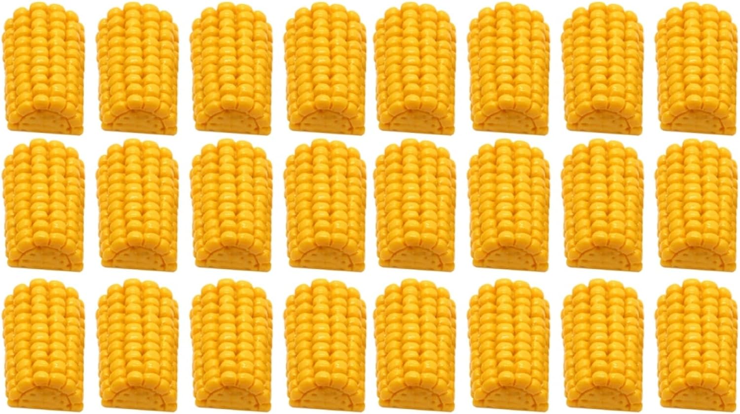 DOITOOL 40 Pcs Fake Mini Corn on the Cob DIY Phone Case Charms Micro Landscape Adornments for Handmade Phone Covers Crafting Photo Props