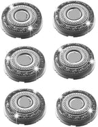 SH91 Replacement Heads Blades ，Compatible for Philips，Compatible for Norelco， Shavers Series S9000 and 9000 Prestige SP981X(6pcs)