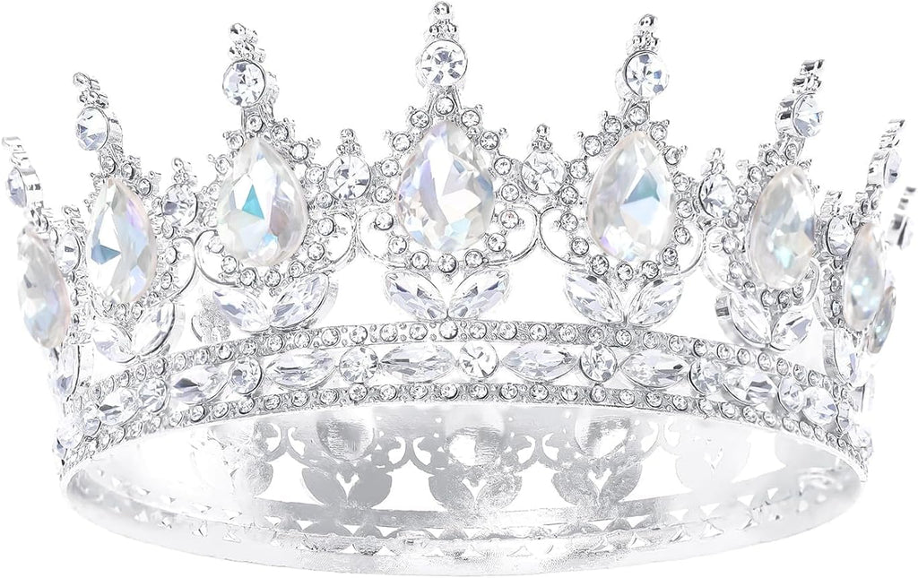 Queen Crown for Women Crystal Tiara for Women Rhinestone Wedding Headband for Bride Hair Accessories for Costume Birthday Party Prom