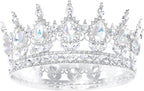Queen Crown for Women Crystal Tiara for Women Rhinestone Wedding Headband for Bride Hair Accessories for Costume Birthday Party Prom