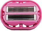 Classic Omnishaver - Pink - The Fastest Way to Shave Head, Legs, Arms, Body | An Alternative to Disposable Shaving Razors Self Cleans & Strops During Use with Durable Blade, Bald Head Shaver for Women