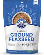 Manitoba Harvest Organic Ground Flaxseed, 3g Plant Based Protein and 4.5g Omegas 3 & 6 per 15g Serving - Perfect for Smoothies, Yogurt & Cereal - Non-GMO, Organic, Vegan, 14oz (Pack of 1)