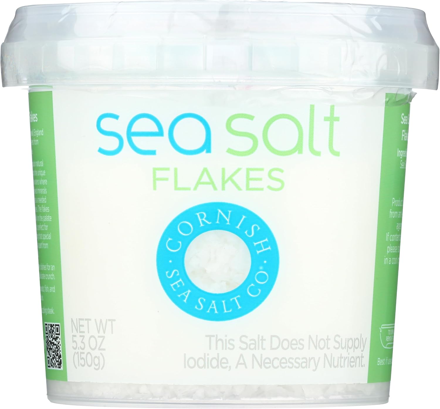 Cornish Sea Salt Co. Sea Salt Flakes, Iodide Free, 5.3 Ounces (Pack Of 8)