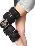 Hinged Knee Brace with Side Stabilizers for Women&Men, Adjustable Post Op Knee Immobilizer Leg Braces Orthopedic Patella Support for Arthritis, ACL, MCL, and PCL Injury – Optimal Support for Rehabilitation