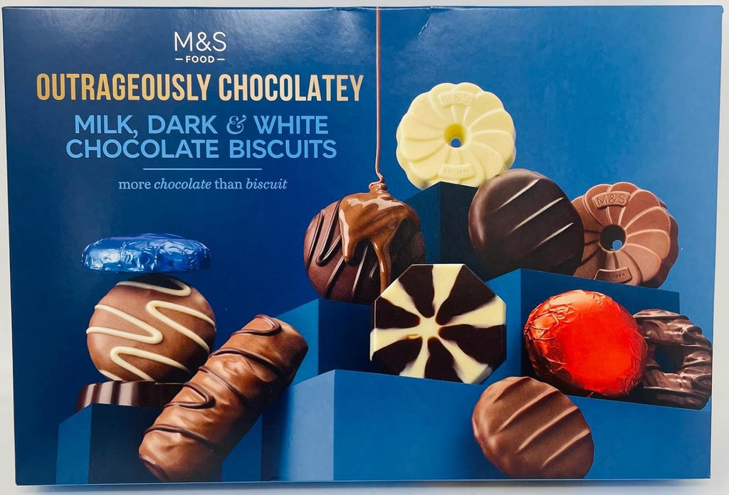 Premier Life Store M&S Outrageously Chocolatey Biscuit Selection 450g | More than 50% Chocolate, Outrageously Chocolatey,, Full Size