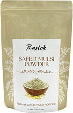 Raslok Pure Safed Musli Powder | White Musli | Svet Musli Powder | Chlorophytum Borivilianum (3.52 Oz)