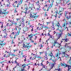 LEBERY 8.4 Oz Pastel Sprinkles, White Pink Purple Blue Sprinkles, Edible Cake Cupcake Sprinkle Edible Cake Pearls for Cake Decorating Mermaid Sprinkle Jimmies Mix for Baking Cookie Decoration