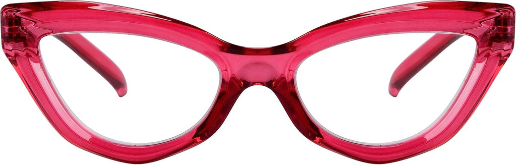 Eyekepper Cat-eye Style Reading Glasses for Women Chic Readers - Rose Red +2.50