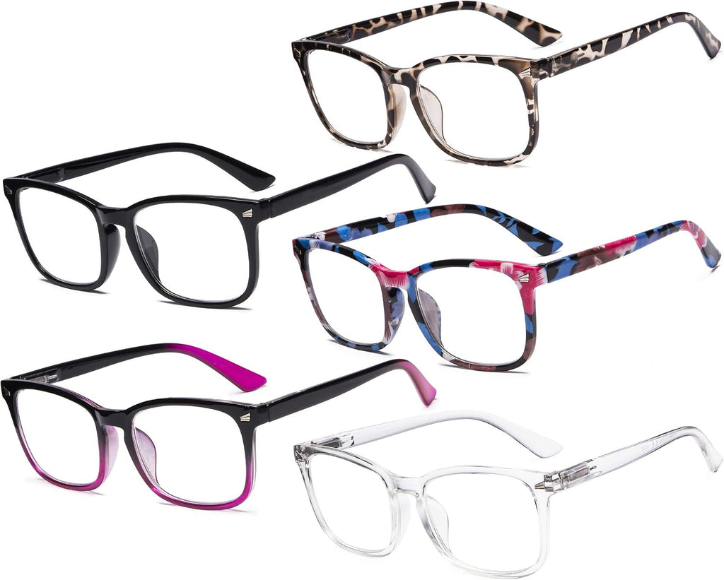 Eyekepper 5 Pairs Stylish Eyeglasses Eyewear for Women