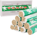 Barelove 10/30 Rolls Pure Moxa Stick Wormwood Handmade Moxibustion Sticks Mugwort Blunt Rollers Accessories for Neck Waist Knee Back Acupoint Care, Ai Jiu 艾条 艾灸条 三伏天艾灸柱 (1 Box Moxa Sticks)