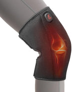 Heated Knee Brace, Cordless Knee Heating Pad for Arthritis, 3 Temperature Modes Knee Warmer, 3000mAh Battery Operated Knee Wrap for Men Women Seniors, Black(Single)