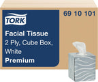 Tork Premium Facial Tissue Cube Box White, 2-ply, 36 x 86 Tissues, 6910101