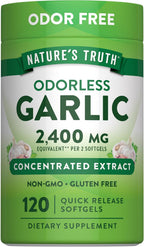 Nature's Truth Odorless Garlic | 120 Softgels | Extract Pills | Non-GMO, Gluten Free Supplement