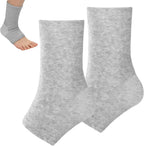 Ankle Compression Sleeve, Foot Compression Sleeve, Soft and Breathable Foot Sleeves,Socks for Arch Support(Gray)