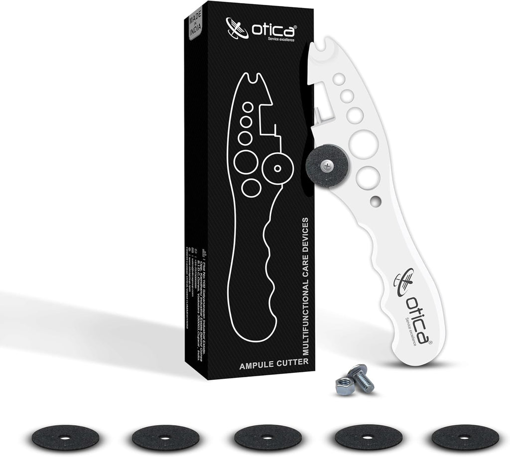 OTICA Ampoule Cutter for Doctors Nurse, Glass Bottle Cap Remover Cutter Ampule Breaker for Hospital and Clinic