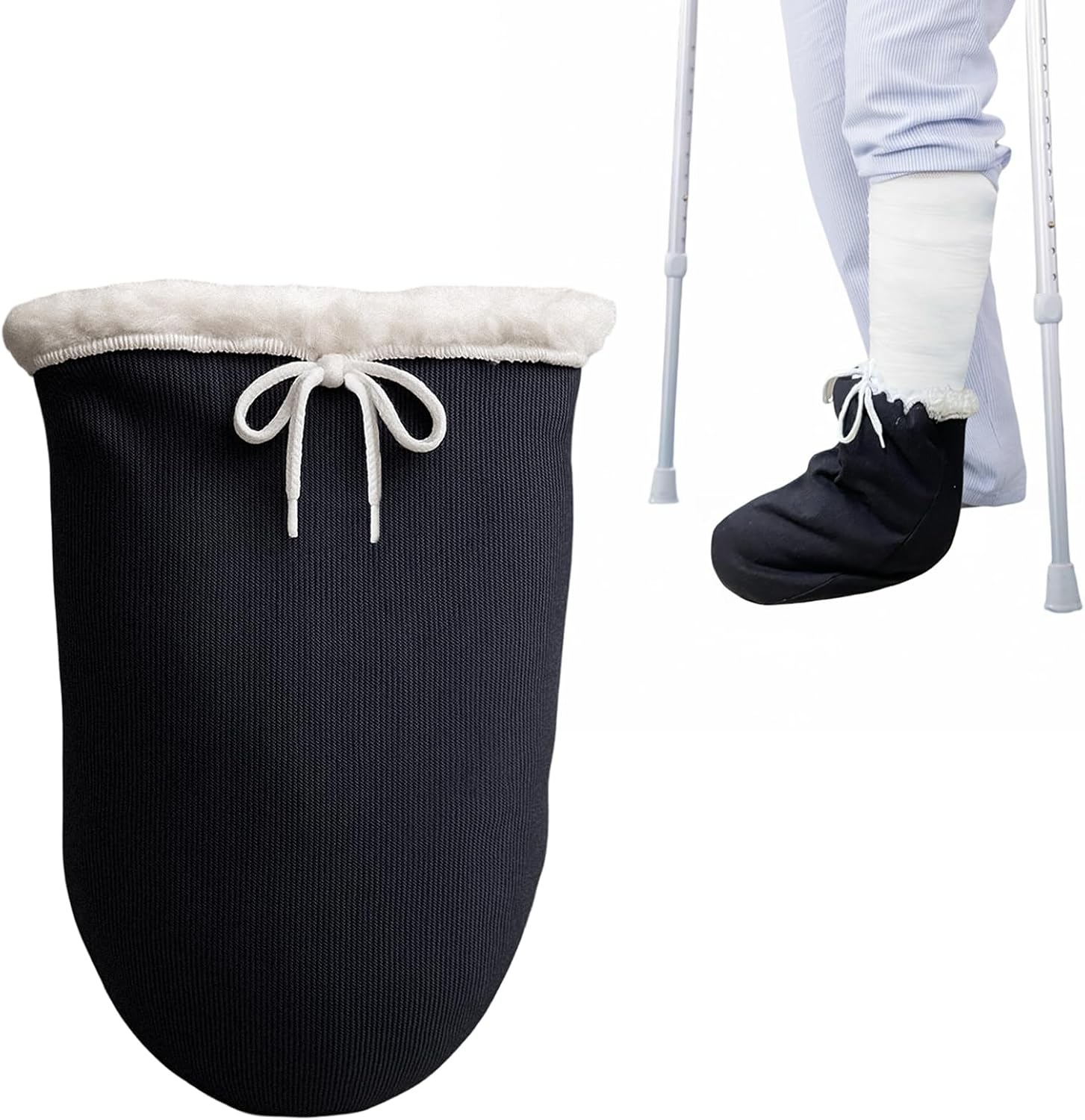 EDWERD Foot Cast Sock Cover for Ankle Toe, Warm Plaster Stocking Protective Accessories for Wounds & Burns, 1 Pcs