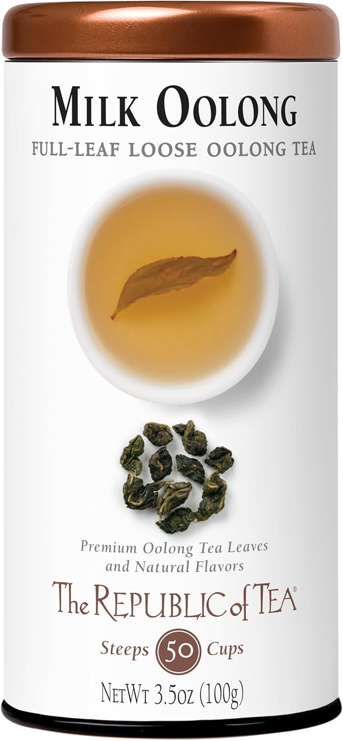 The Republic of Tea — Milk Oolong Full-Leaf Loose Tea Tin, 3.5 oz Tin, Steeps 50 Cups