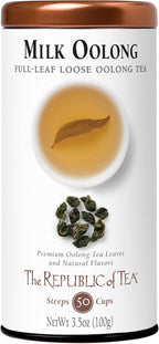 The Republic of Tea — Milk Oolong Full-Leaf Loose Tea Tin, 3.5 oz Tin, Steeps 50 Cups