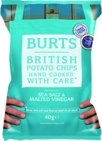 Burts Potato Chips Salt and Vinegar 40 g (Pack of 20)