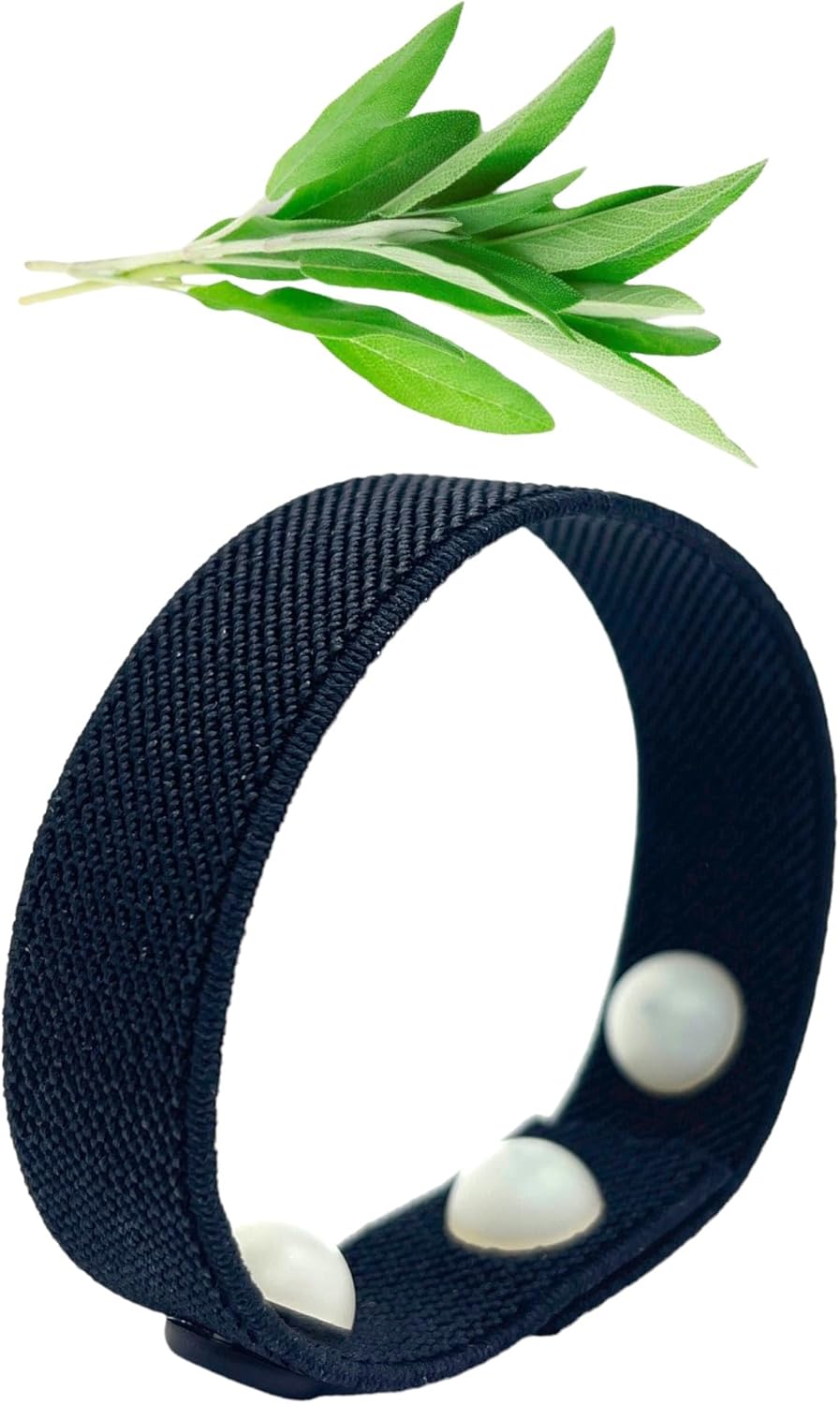 Menopause Acupressure Bracelet for Cooling Comfort – Clary Sage Scented Knit Elastic Wristband for Hot Moments, Sleep & Emotional Support – Slip‑On Band for Women