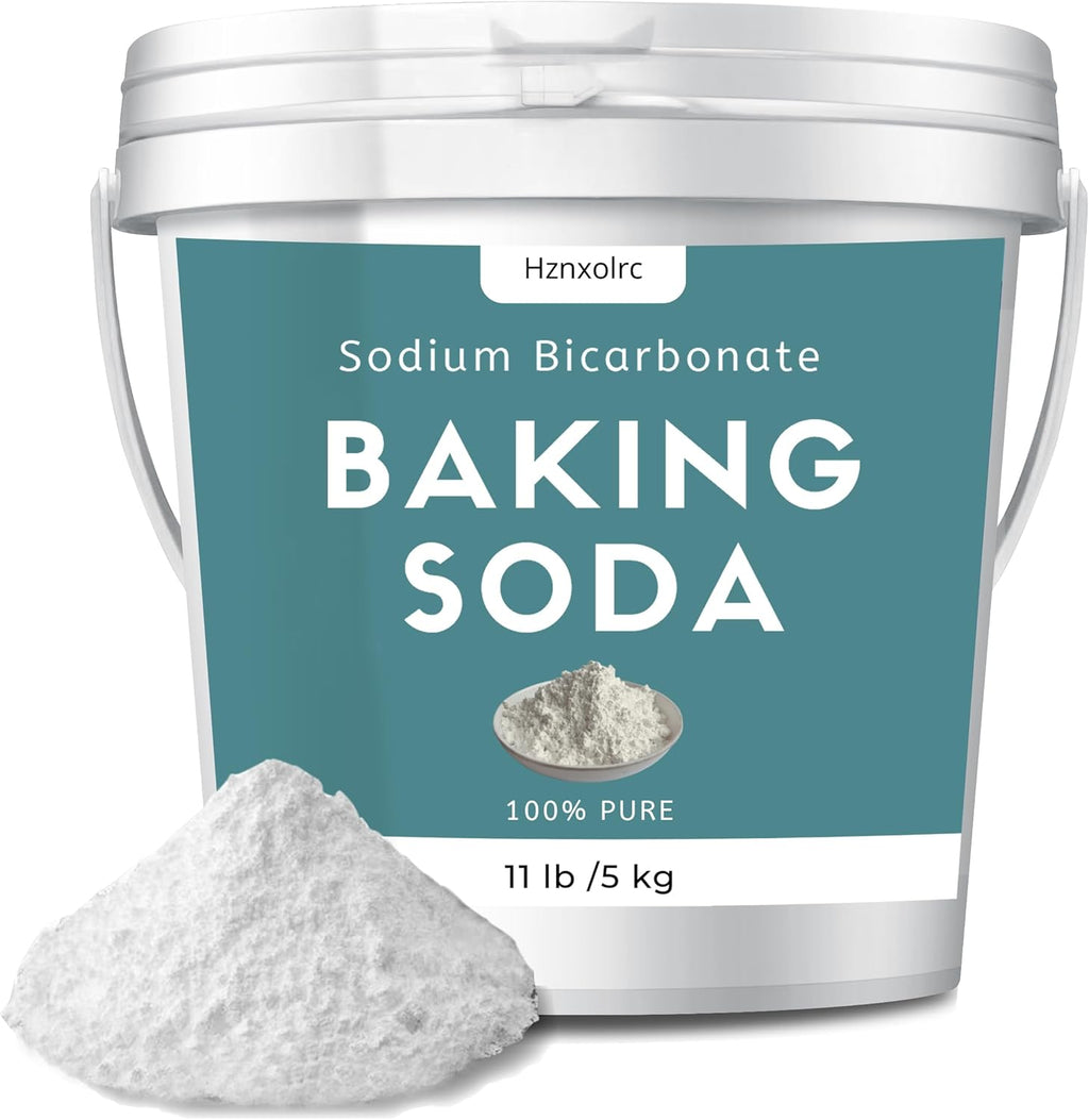 1.1Gallon (11lb) Baking Soda Powder Bulk, Premium Sodium Bicarbonate Powder, 100% Pure, Used for Bread, Cookies and Other Baked Goods, Also Can Clean and Deodorize