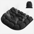 Inflatable Travel Seat Cushion for Airplane - Portable Air Pad with Built-in Pump for Long Flights & Car Rides - Ergonomic Tailbone Pain Relief for Office Chair, Wheelchair, Stadium
