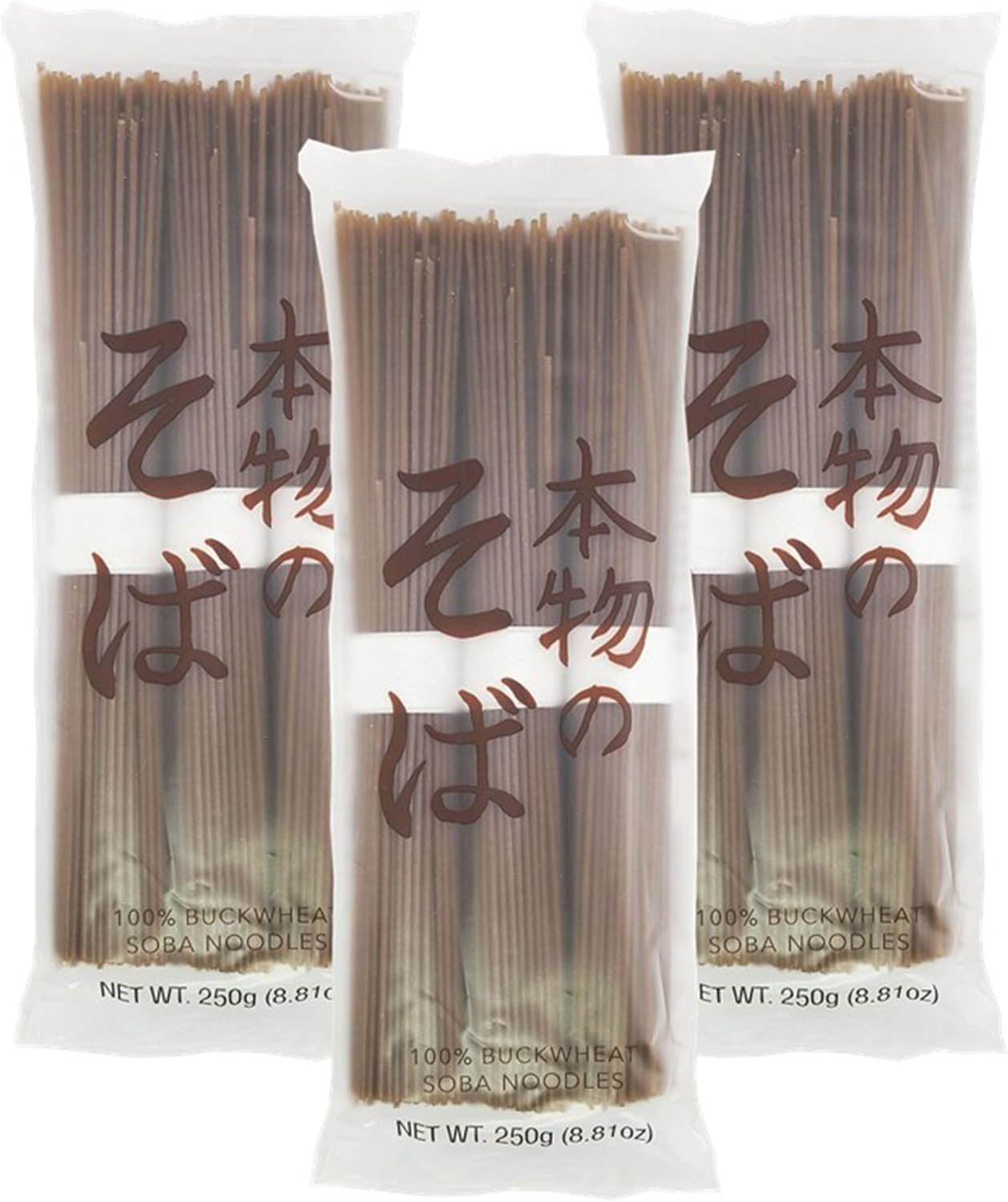 100% Buckwheat Soba Noodles 250 G. / 8.81 Oz. (Pack of 3)