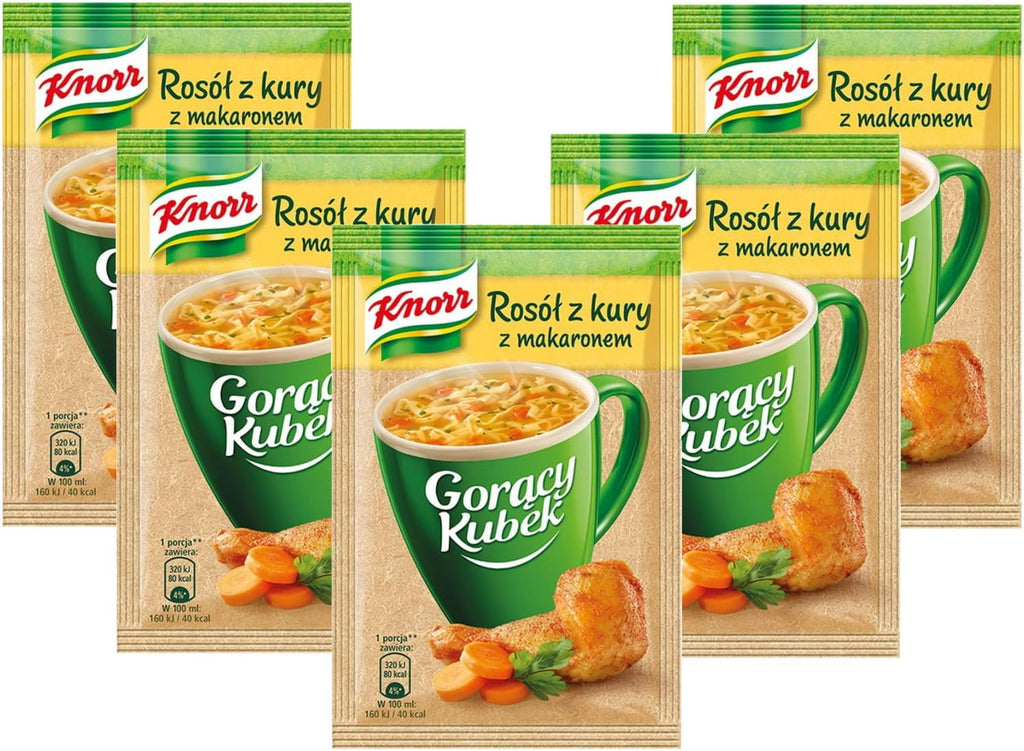 Knorr Goracy Kubek Chicken Soup - Instant Mug 5 x 14 g Hot Cup Instant Soup