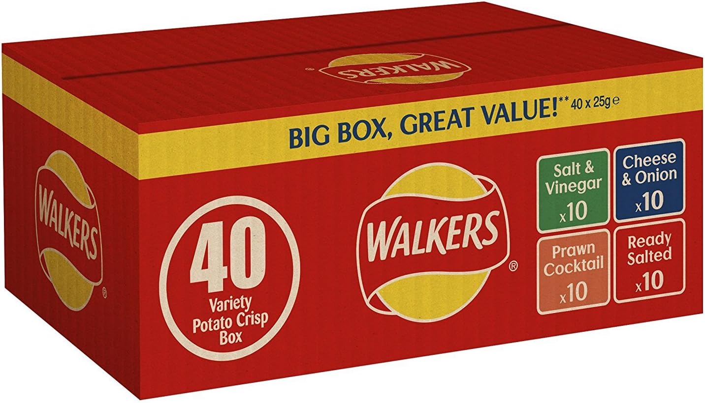 Walkers Variety Crisps 40 Box