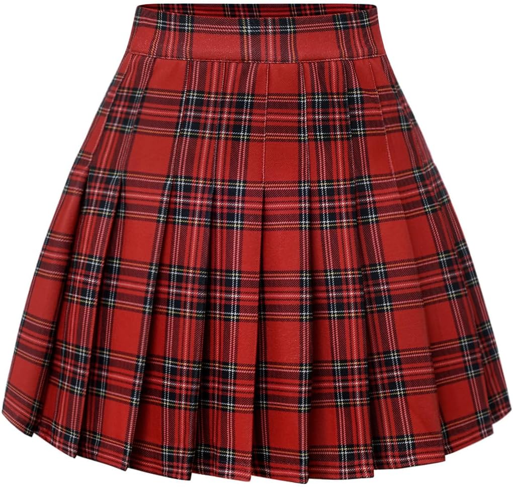 Pleated Skirts for Women High Waist Mini Tennis Skater Skirt Casual Basic Skirts Cheerleader