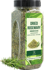 Soeos Dried Rosemary Leaves, 4.2 oz (120g), Whole Rosemary for Cooking, Seasoning, Baking, Roasting, Marinades and Tea, Premium Quality, All Natural, Aromatic Dried Herb
