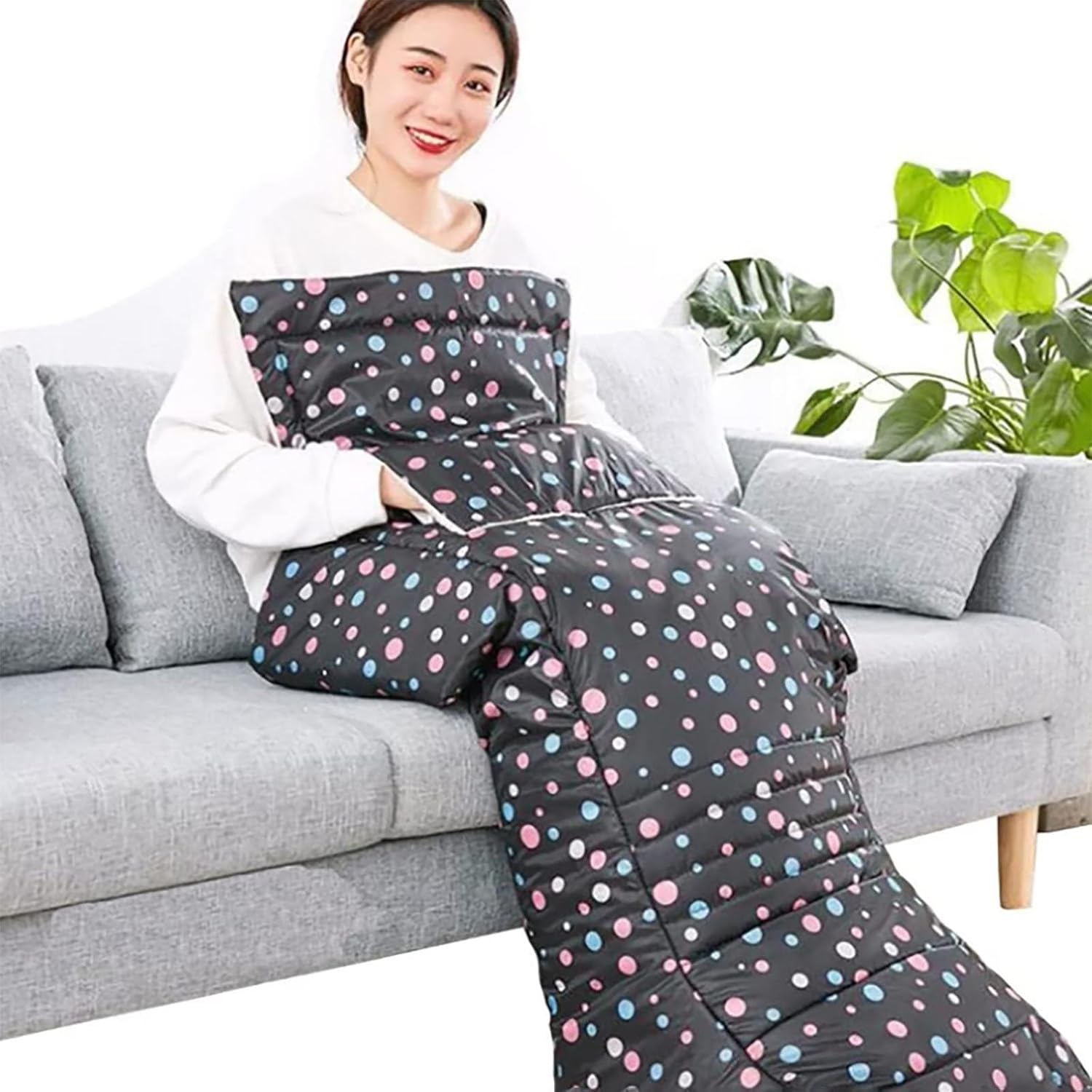 ROBOTA Wheelchair Warmer Cover Blanket, Waterproof Thicken Warm Cover Multifunctional Blanket for Leg Knee and Lower Body Protection (Color : A)