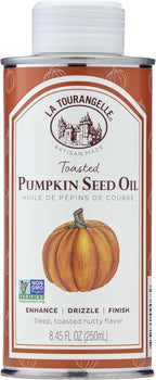 La Tourangelle, Toasted Pumpkin Seed Oil, Great for Cooking, Salad Dressings, Pastas, and Spreads, Health and Beauty Oil, 8.45 Fl Oz