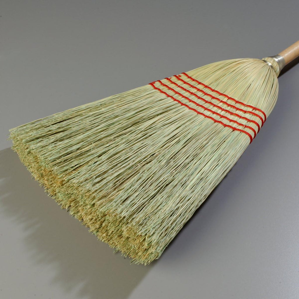 Carlisle FoodService Products 4063400 5 Stitch Janitor Broom, Corn Bristles, #26 Fill, 12" Width x 13" Trim Bristle, 56" Overall Length (Case of 6)