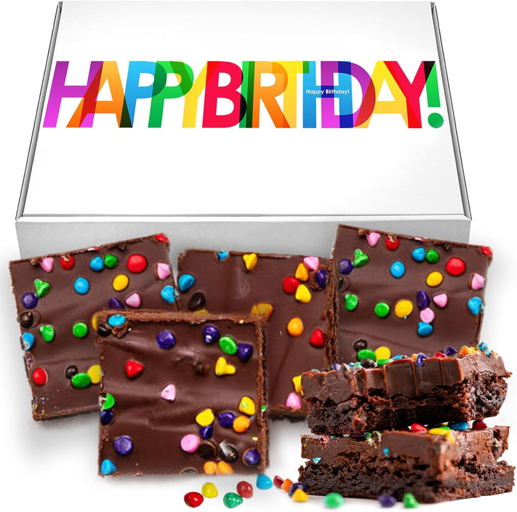 Birthday Party Large Brownies Gift Box Individually Wrapped | Happy Birthday Celebration | Nut Free | Kosher