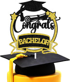 Congrats Bachelor Cake Topper, Big Degree Energy/Bachelor Level Complete, 2025 Graduation Party Decorations Supplies