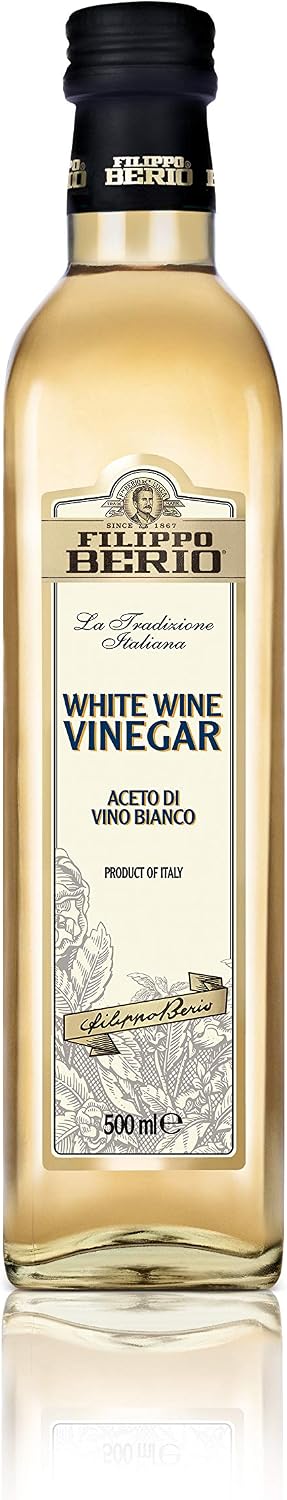 Filippo Berio White Wine Vinegar 500ml - Pack of 6