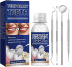 Tooth Repair Kit, Moldable Tooth Filling Repair Kit with 4 Dental Tool, Dental Care Kit Fixing The Missing and Broken Replacements, DIY Natural Filling Fake Teeth,Smile Confidently Again