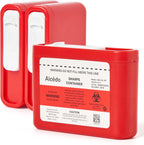 Alcedo Portable Sharps Container for Travel and Home Use (3-Pack), Small 0.1L Container for Diabetes Insulin Pen Needle Disposal, Mini Sharps Box, Medical Grade