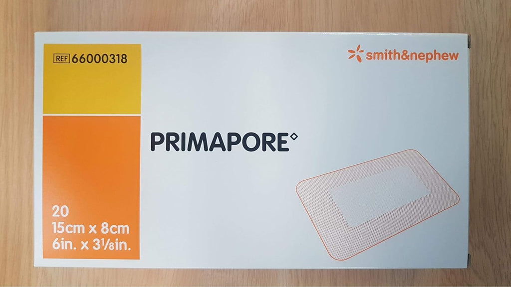Smith & Nephew Primapore White Polyester Nonwoven Island Dressing Sterile 3-1/8 X 6 Inch 20 per Box